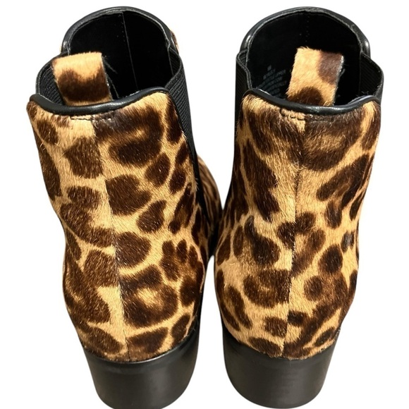 Marc Fisher Mlyalely Leopard Calf Hair Pointed Toe Chelsea Boot Pull On Size 6 M - Picture 9 of 12
